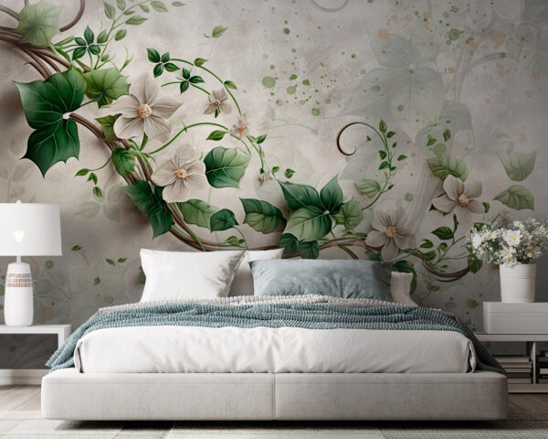 Peinture de fleurs et de feuilles Peinture de fleurs et de feuilles