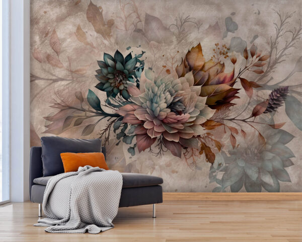 Peinture de fleurs et de feuilles Peinture de fleurs et de feuilles