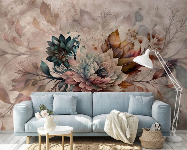 Peinture de fleurs et de feuilles Peinture de fleurs et de feuilles
