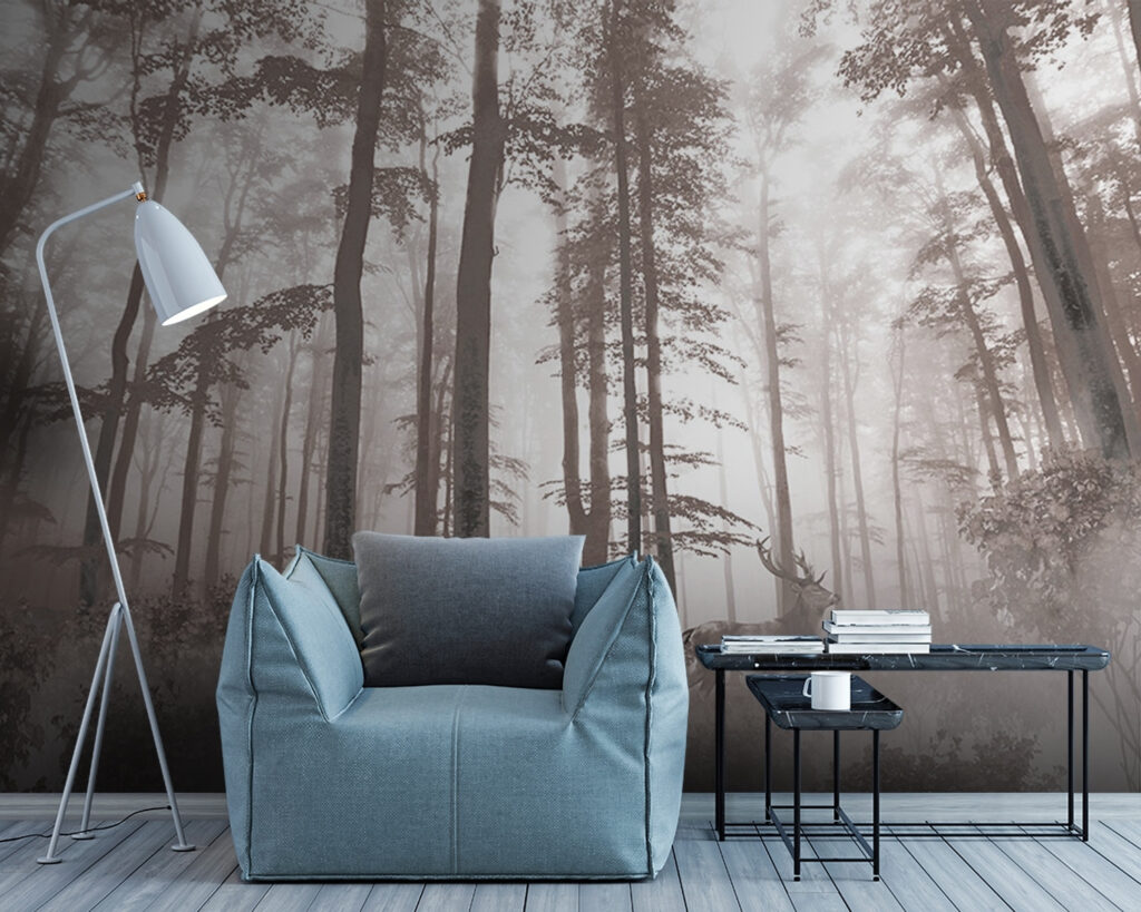 u93893pig7 1024x819 - Groupe de cerfs dans une forêt - tegory