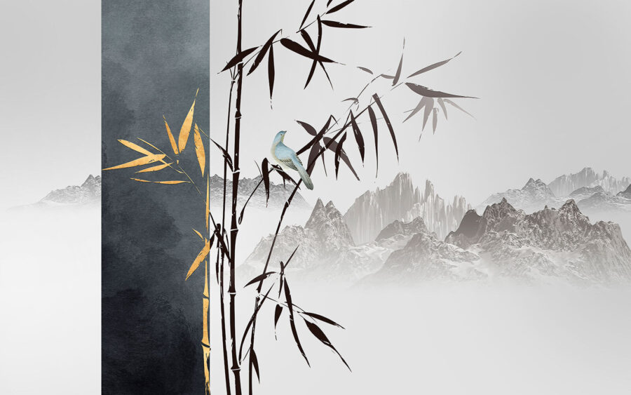 Papier peint Oiseau sur une branche – Image 4