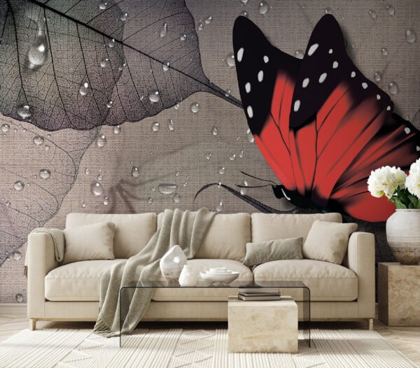 Papillon sur une feuille Papillon sur une feuille
