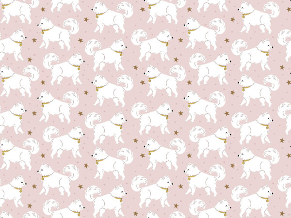 Motif des chiens blancs Motif des chiens blancs