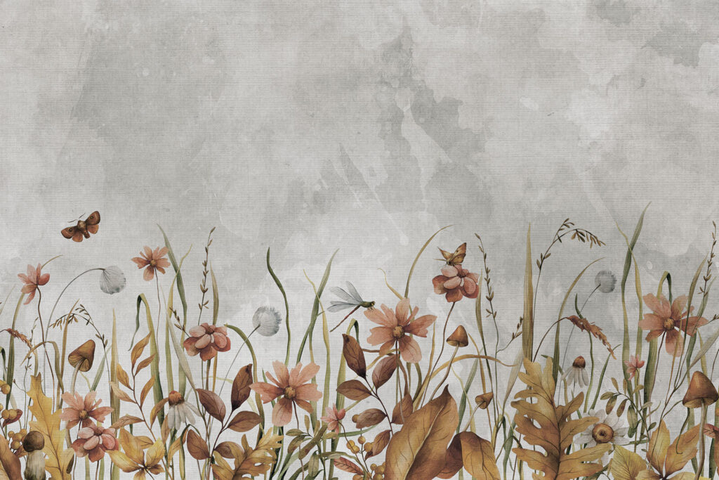 Peinture de fleurs et d'herbe Peinture de fleurs et d'herbe