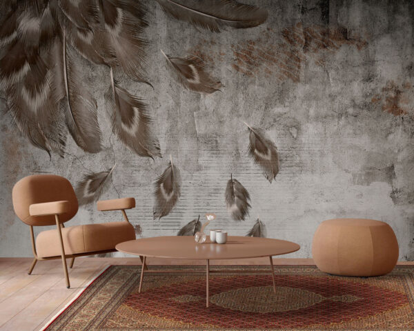Groupe de plumes sur un mur u93657pig1 600x480 - Groupe de plumes sur un mur - tegory