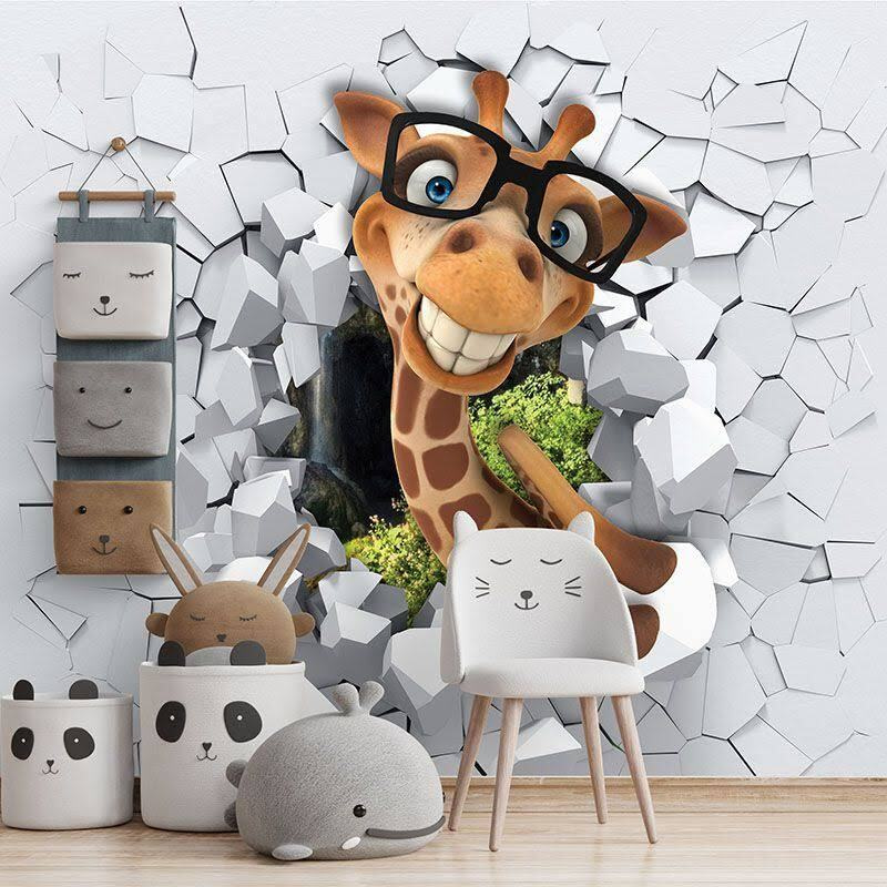 Girafe en lunettes