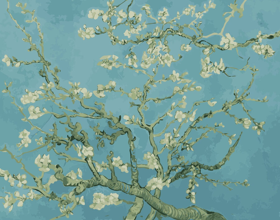 Arbre à fleurs blanches