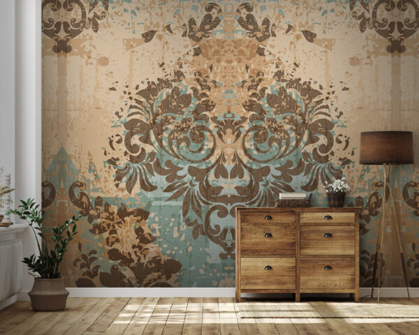 Motifs complexes dans des tons terreux Motifs complexes dans des tons terreux