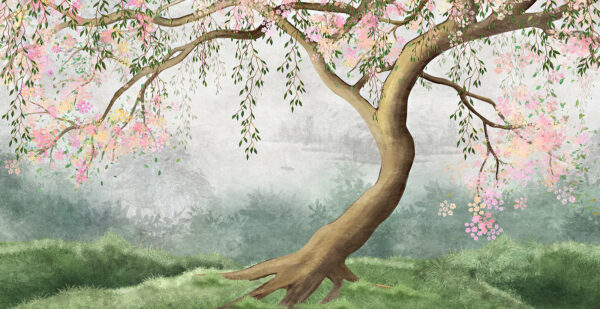 Arbre aux fleurs roses Arbre aux fleurs roses