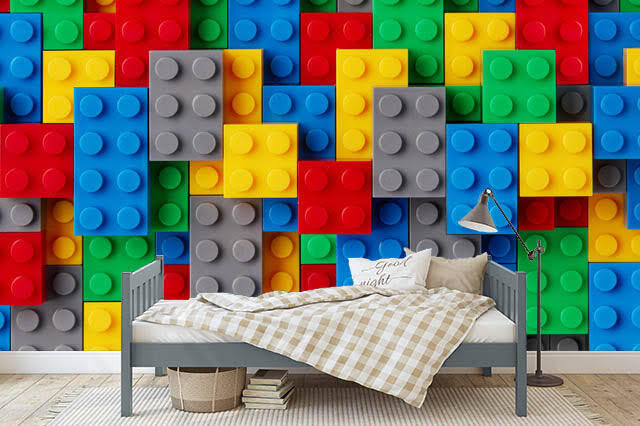 Groupe de blocs de construction colorés