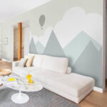 Papier peint Montgolfière dans le ciel