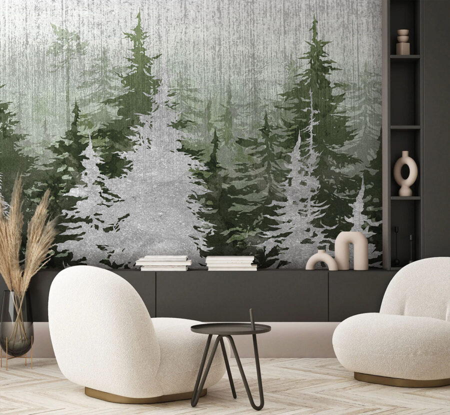 Groupe d'arbres dans une forêt
