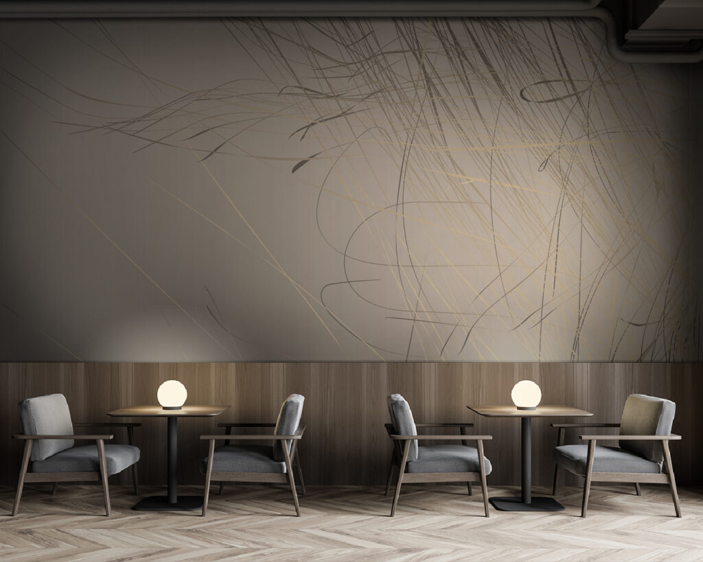 Abstract lines on a soft background