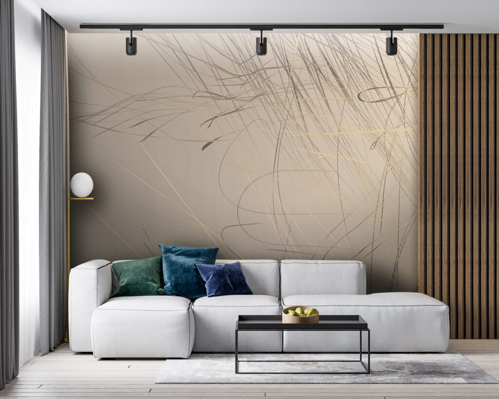 Abstract lines on a soft background