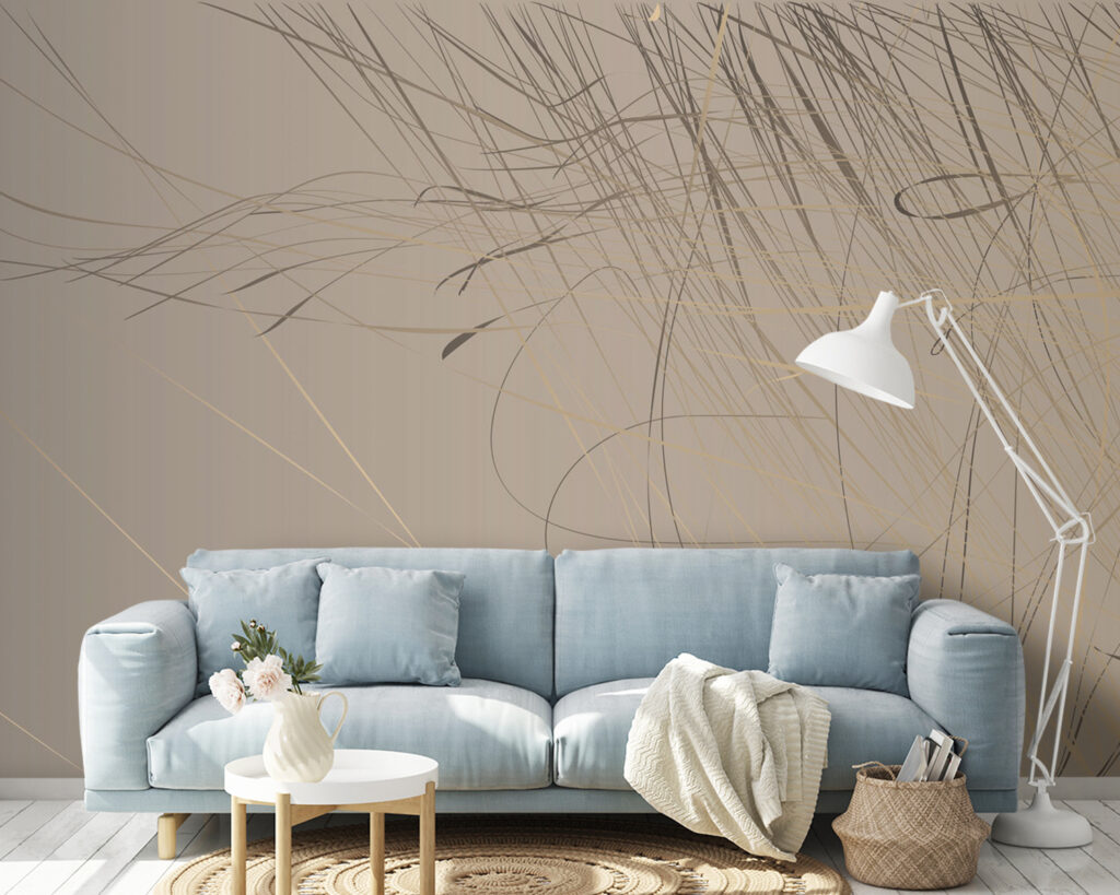 Abstract lines on a soft background