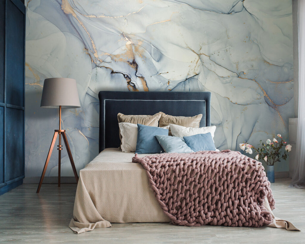 Soft hues in fluid abstract art