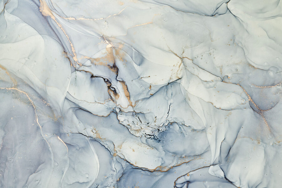 Des teintes douces dans un art abstrait fluide.