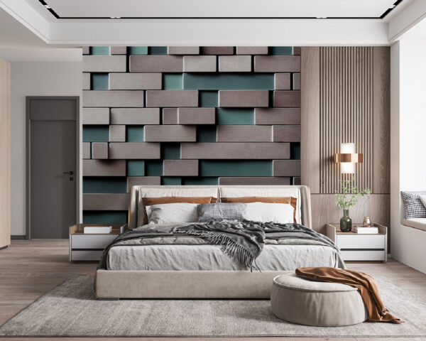 Mur de briques blanches et grises Mur de briques blanches et grises