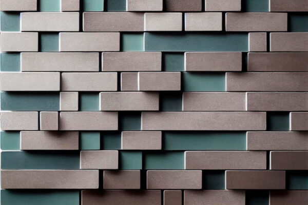 Mur de briques blanches et grises Mur de briques blanches et grises