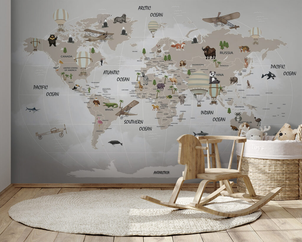 Carte du monde avec animaux u93386pir164 1024x819 - Carte du monde avec animaux - tegory
