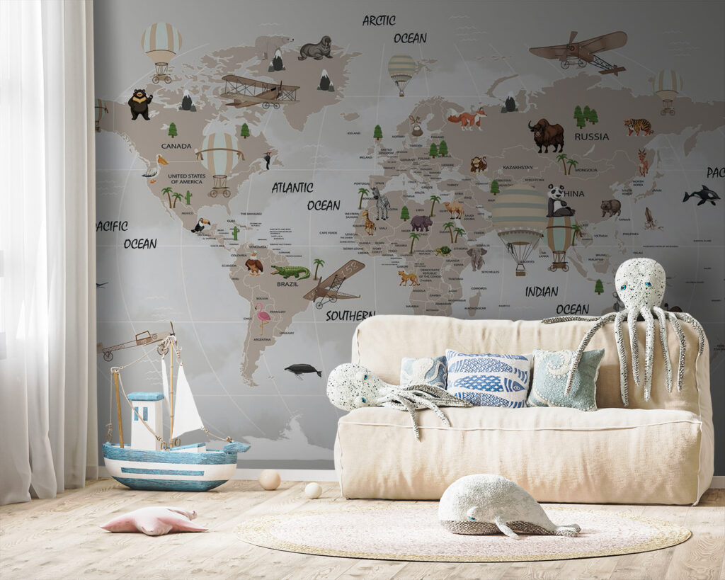 Carte du monde avec animaux u93386pir149 1024x819 - Carte du monde avec animaux - tegory