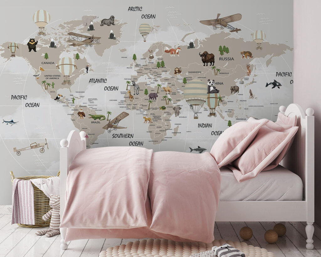 Carte du monde avec animaux u93386pir140 1024x819 - Carte du monde avec animaux - tegory