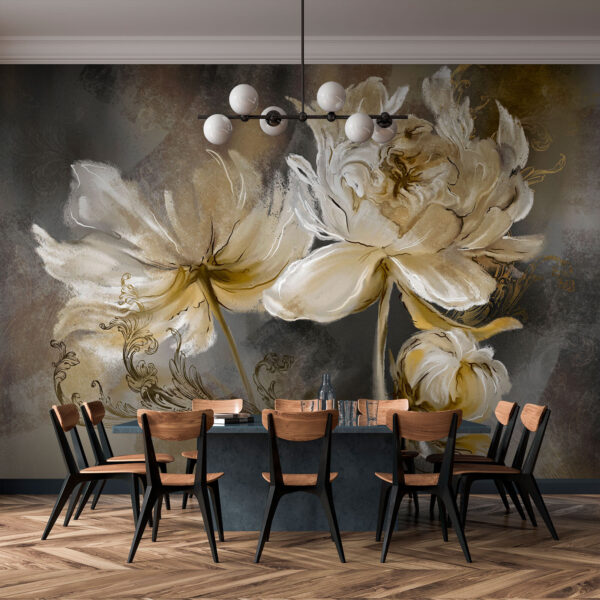 Peinture de fleurs sur une surface Peinture de fleurs sur une surface