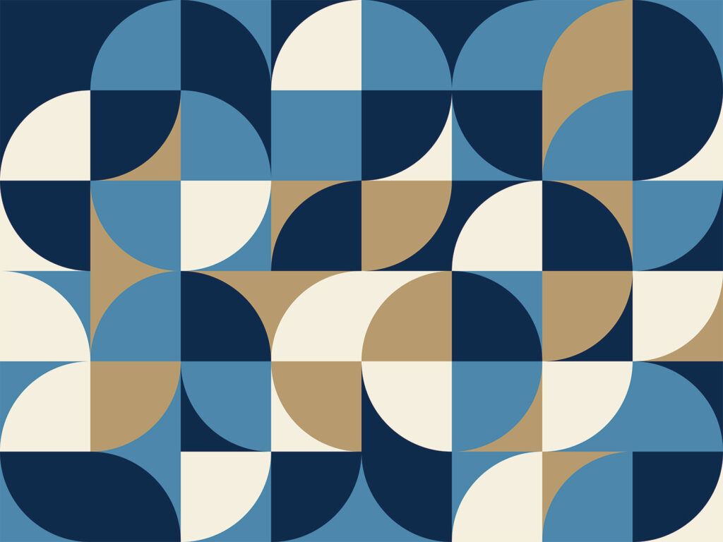Motif géométrique bleu et blanc Motif géométrique bleu et blanc
