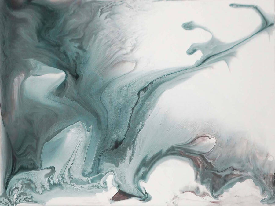 Papier peint Teintes tourbillonnantes d'une abstraction tranquille – Image 2