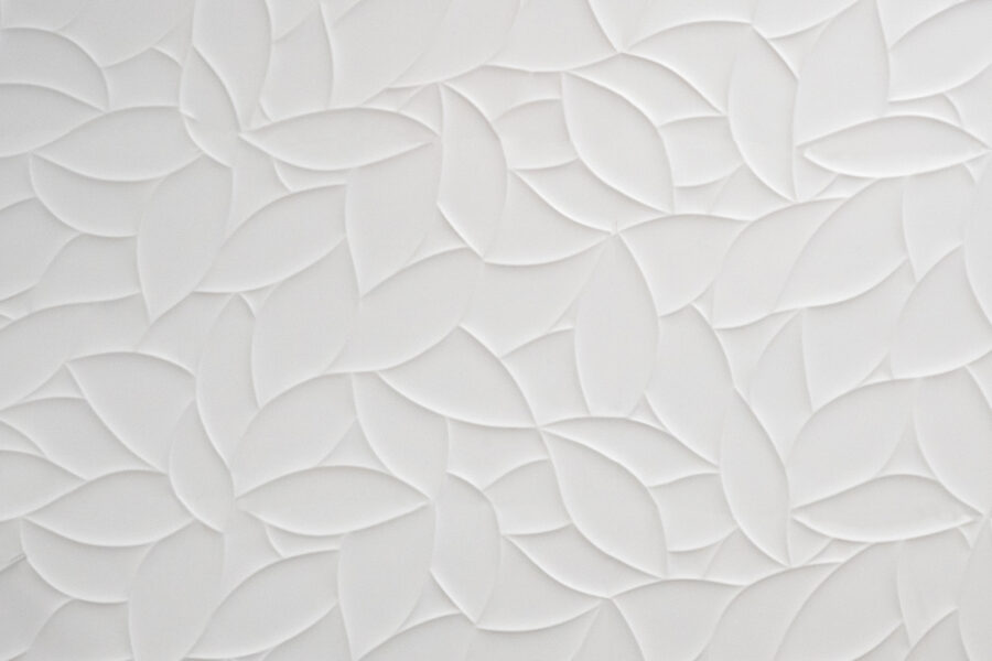 White surface with leaves White surface with leaves