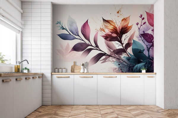 Feuillage vibrant dans des teintes pastel douces Feuillage vibrant dans des teintes pastel douces
