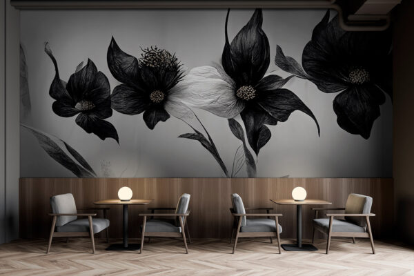 Fleur noire et blanche Fleur noire et blanche