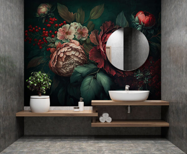 Peinture de fleurs et de feuilles Peinture de fleurs et de feuilles