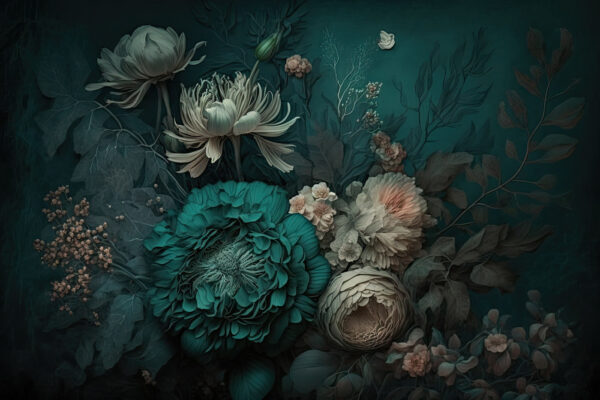 Composition florale élégante aux teintes profondes Composition florale élégante aux teintes profondes
