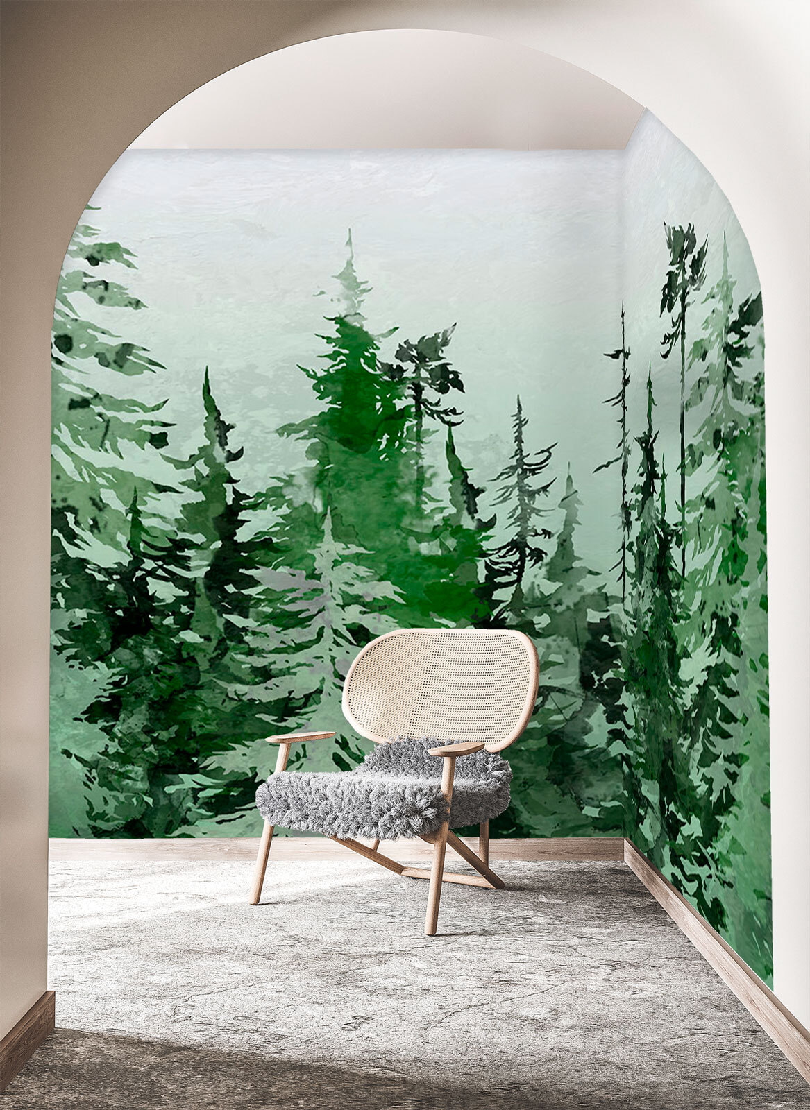 Group of trees in a forest Group of trees in a forest