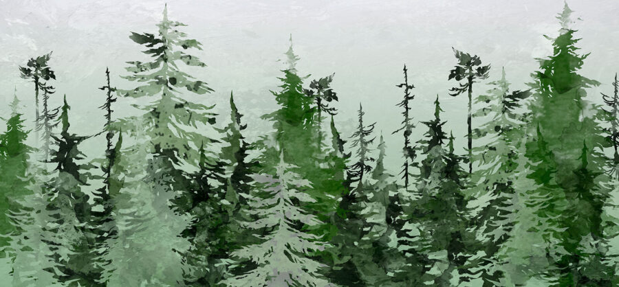Groupe d'arbres dans une forêt