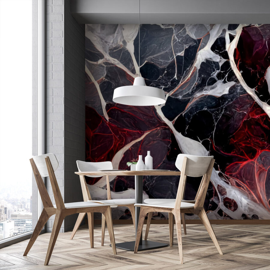Motif abstrait aux couleurs riches