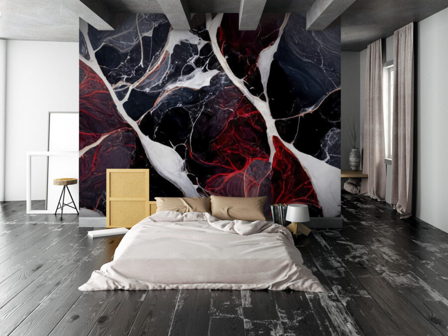 Motif abstrait aux couleurs riches