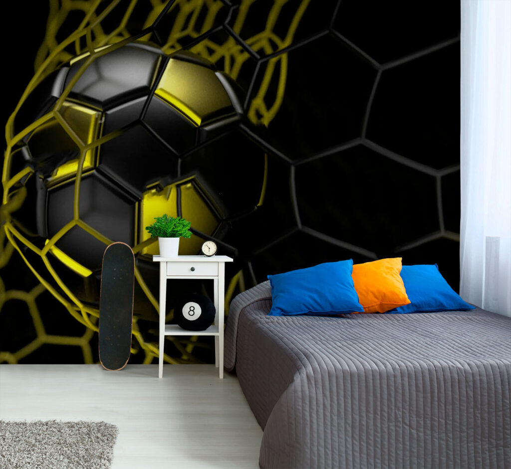 Ballon de football dans un filet u72802pir1m 1024x941 - Ballon de football dans un filet