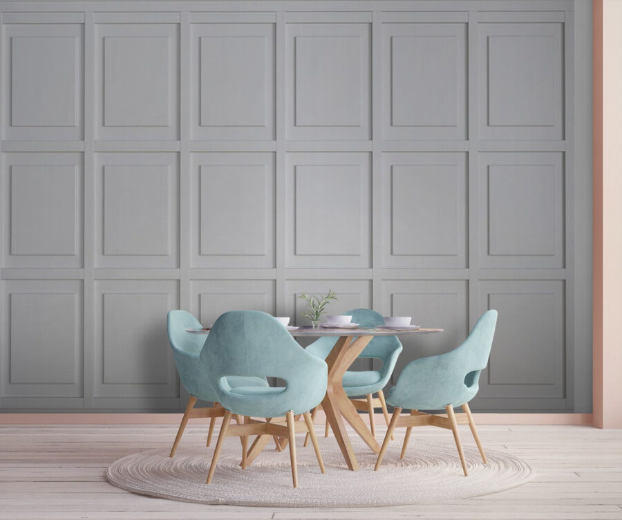 Mur blanc avec carreaux carrés