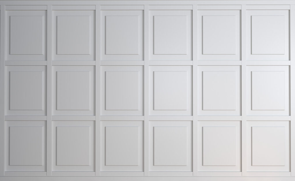 Mur blanc avec carreaux carrés Mur blanc avec carreaux carrés