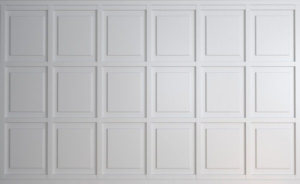 Mur blanc avec carreaux carrés Mur blanc avec carreaux carrés