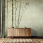 Papier peint Groupe de bambous