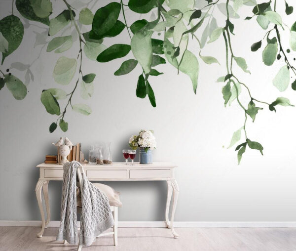 Fond élégant de feuilles vertes Fond élégant de feuilles vertes