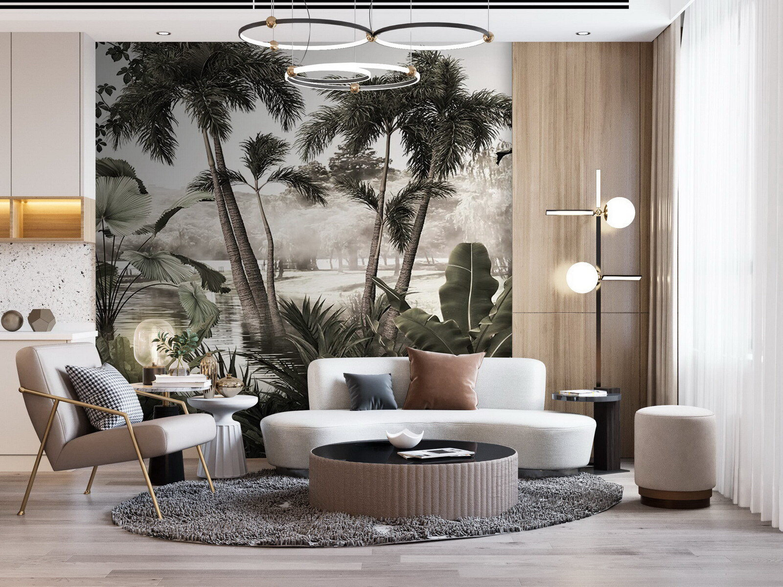 Groupe de palmiers dans l'eau u72340pig1m - Groupe de palmiers dans l'eau - tegory