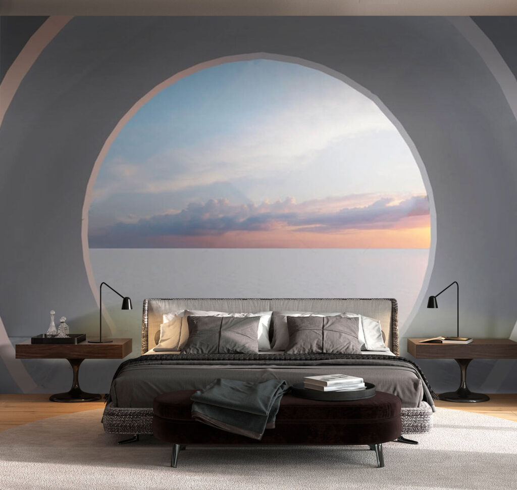 u72282pib2 1024x970 - Pièce blanche avec une porte circulaire - tegory