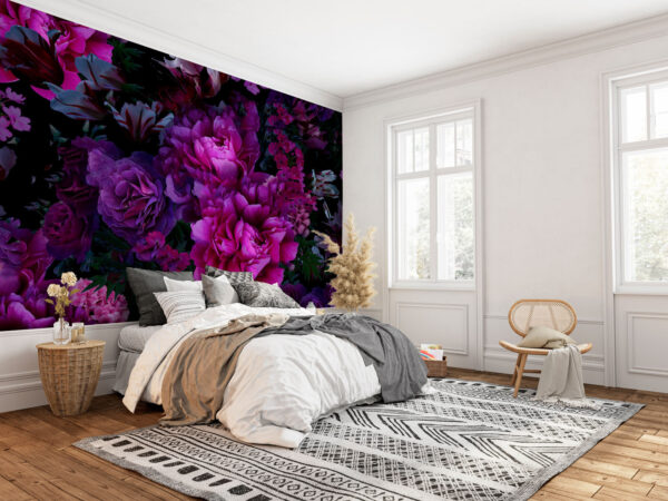 Groupe de fleurs violettes Groupe de fleurs violettes