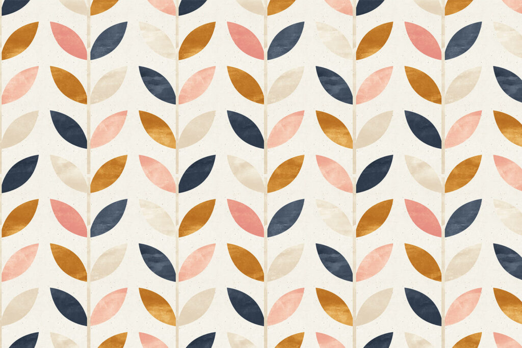 Motif de feuilles colorées Motif de feuilles colorées