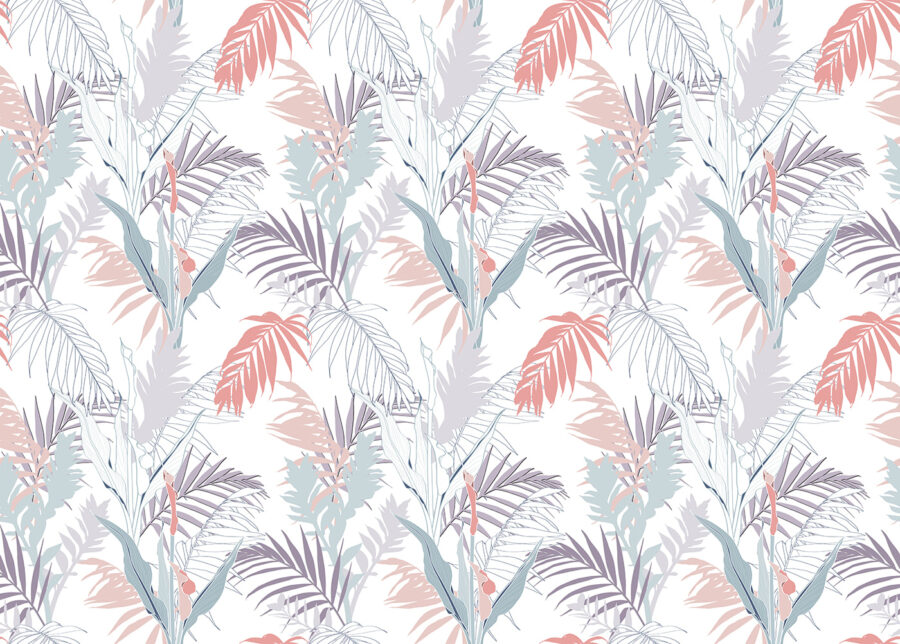 Motif des feuilles et des plantes