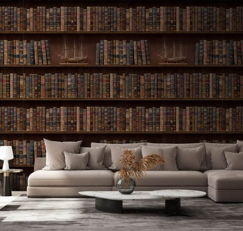 Mur de livres avec des bateaux u72118pig1m 1024x972 - Mur de livres avec des bateaux - tegory